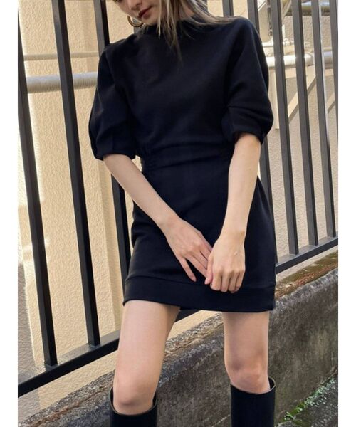 EMODA（エモダ）の「コンシャスプルオーバーワンピース（ワンピース・レディース・パープル/ブラック/カーキ/ブラウン・FREE）」の6枚目の写真