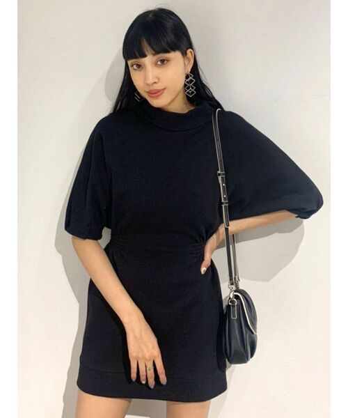 EMODA（エモダ）の「コンシャスプルオーバーワンピース（ワンピース・レディース・パープル/ブラック/カーキ/ブラウン・FREE）」の8枚目の写真