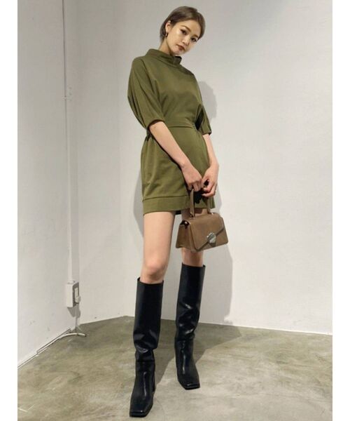 EMODA（エモダ）の「コンシャスプルオーバーワンピース（ワンピース・レディース・パープル/ブラック/カーキ/ブラウン・FREE）」の15枚目の写真