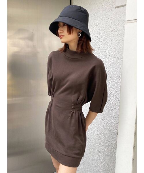 EMODA（エモダ）の「コンシャスプルオーバーワンピース（ワンピース・レディース・パープル/ブラック/カーキ/ブラウン・FREE）」の17枚目の写真