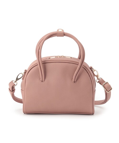 SHOO・LA・RUE（シューラルー）の「◆ダブルハンドル2WAYボストン（ボストンバッグ・レディース・ブラック/ダークブラウン/サンドベージュ/ピンク系9・00）」の4枚目の写真