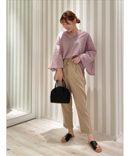 SHOO・LA・RUE（シューラルー）の「◆ダブルハンドル2WAYボストン（ボストンバッグ・レディース・ブラック/ダークブラウン/サンドベージュ/ピンク系9・00）」の6枚目の写真