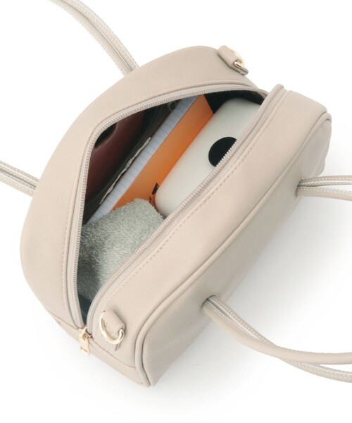 SHOO・LA・RUE（シューラルー）の「◆ダブルハンドル2WAYボストン（ボストンバッグ・レディース・ブラック/ダークブラウン/サンドベージュ/ピンク系9・00）」の9枚目の写真