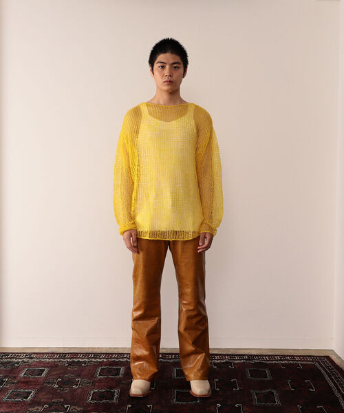 VAPORIZE（ヴェイパライズ）の「VAPORIZE / Net Knit（ニット/セーター・メンズ・ブラック/ダークグリーン・MEDIUM/LARGE）」の5枚目の写真