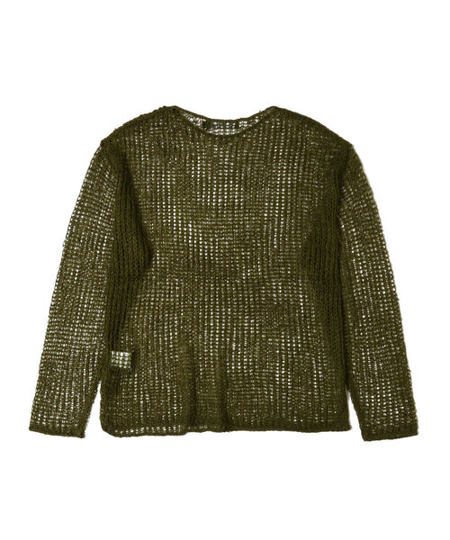 VAPORIZE（ヴェイパライズ）の「VAPORIZE / Net Knit（ニット/セーター・メンズ・ブラック/ダークグリーン・MEDIUM/LARGE）」の15枚目の写真