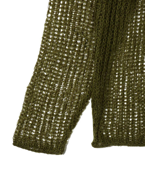 VAPORIZE（ヴェイパライズ）の「VAPORIZE / Net Knit（ニット/セーター・メンズ・ブラック/ダークグリーン・MEDIUM/LARGE）」の17枚目の写真