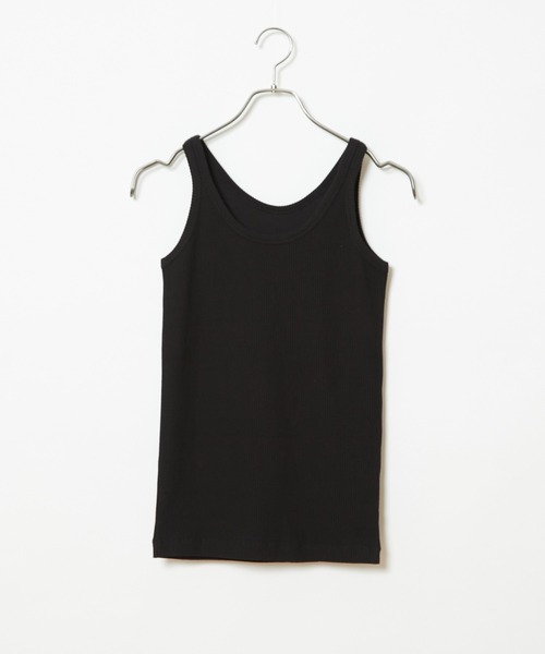 CIAOPANIC(チャオパニック)の「リブタンク(タンクトップ・レディース・オフホワイト/ブラック/ブラウン・FREE)」の3枚目の写真