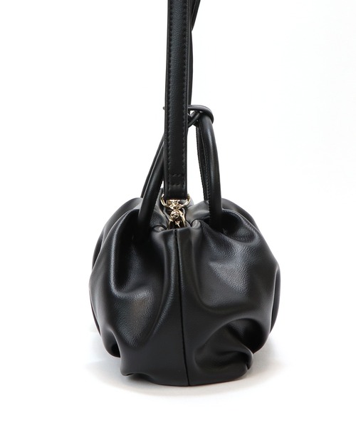 BASE（ベース）の「丸型ハンドル ショルダー ＆ ハンドバッグ（ハンドバッグ・レディース・ピンク/イエロー/ブラウン/ブラック/アイボリー・FREE）」の10枚目の写真