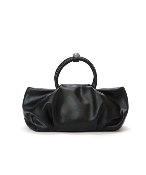 BASE（ベース）の「丸型ハンドル ショルダー ＆ ハンドバッグ（ハンドバッグ・レディース・ピンク/イエロー/ブラウン/ブラック/アイボリー・FREE）」の11枚目の写真