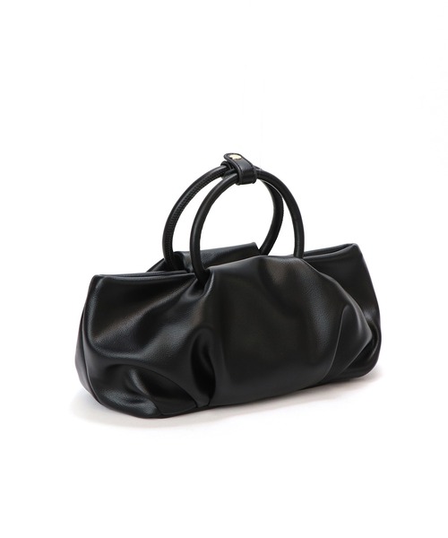 BASE（ベース）の「丸型ハンドル ショルダー ＆ ハンドバッグ（ハンドバッグ・レディース・ピンク/イエロー/ブラウン/ブラック/アイボリー・FREE）」の12枚目の写真