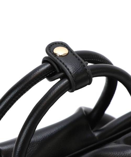 BASE（ベース）の「丸型ハンドル ショルダー ＆ ハンドバッグ（ハンドバッグ・レディース・ピンク/イエロー/ブラウン/ブラック/アイボリー・FREE）」の13枚目の写真