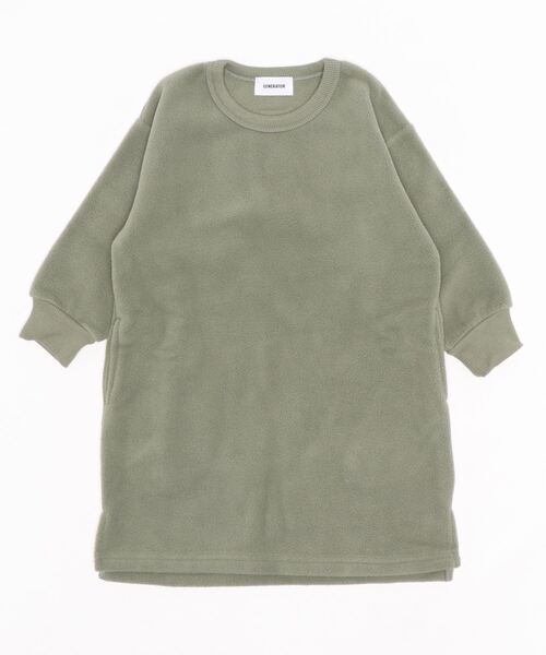 GENERATOR（ジェネレーター）の「GENERATOR/ジェネレーター  フリースワンピース（ワンピース・キッズ・ブラック/ベージュ/カーキ・L/XL/M/S）」の8枚目の写真
