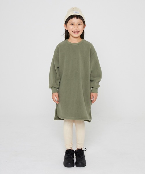 GENERATOR（ジェネレーター）の「GENERATOR/ジェネレーター  フリースワンピース（ワンピース・キッズ・ブラック/ベージュ/カーキ・L/XL/M/S）」の4枚目の写真