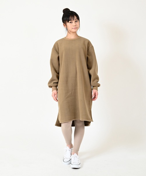 GENERATOR（ジェネレーター）の「GENERATOR/ジェネレーター  フリースワンピース（ワンピース・キッズ・ブラック/ベージュ/カーキ・L/XL/M/S）」の5枚目の写真