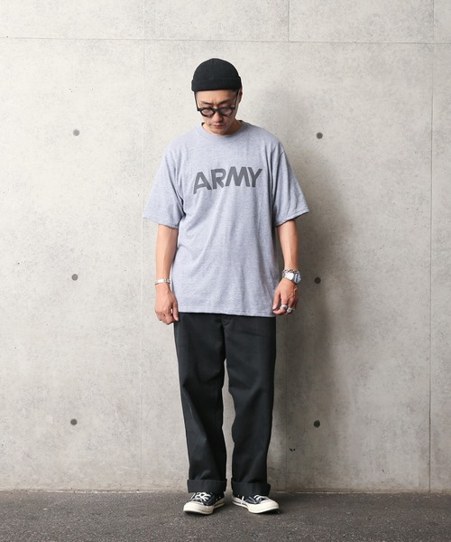 WAIPER.inc（ワイパーインク）の「SOFFE ソフィー 米軍仕様 D0000011 ショートスリーブ ARMY Tシャツ（Tシャツ/カットソー・メンズ・アッシュグレー・S/M/L/XL/XXL）」の4枚目の写真