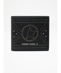 GOLDEN GOOSE（ゴールデングース）の「GOLDEN GOOSE Black Calfskin Wallet with studs（財布・レディース）」
