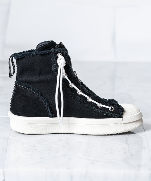 BACKSTAGE PASS（バックステージパス）の「M-CANVAS(マー-キャンバス)ハイカット スニーカー（スニーカー・メンズ・ブラック/レッド/ホワイト・39/41/43）」の7枚目の写真