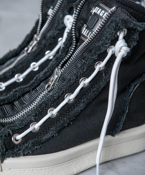 BACKSTAGE PASS（バックステージパス）の「M-CANVAS(マー-キャンバス)ハイカット スニーカー（スニーカー・メンズ・ブラック/レッド/ホワイト・39/41/43）」の17枚目の写真
