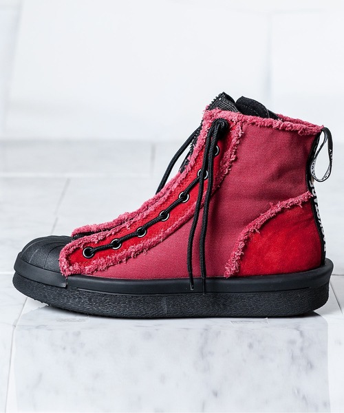 BACKSTAGE PASS（バックステージパス）の「M-CANVAS(マー-キャンバス)ハイカット スニーカー（スニーカー・メンズ・ブラック/レッド/ホワイト・39/41/43）」の14枚目の写真