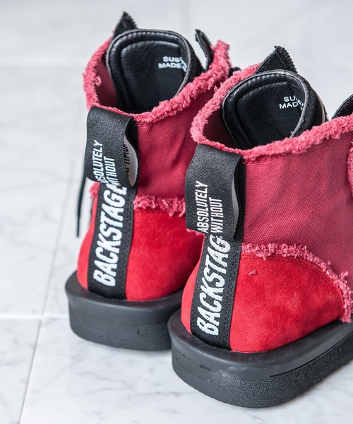 backstagepass　ハイカットスニーカー 楽天市場】M-CANVAS(マー-キャンバス)ハイカット スニーカー／バック