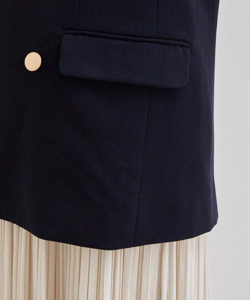 ROPE' PICNIC（ロペピクニック）の「ゴールドボタンダブルジャケット（テーラードジャケット・レディース・ベージュ/ネイビー/オリーブ・40/38）」の10枚目の写真