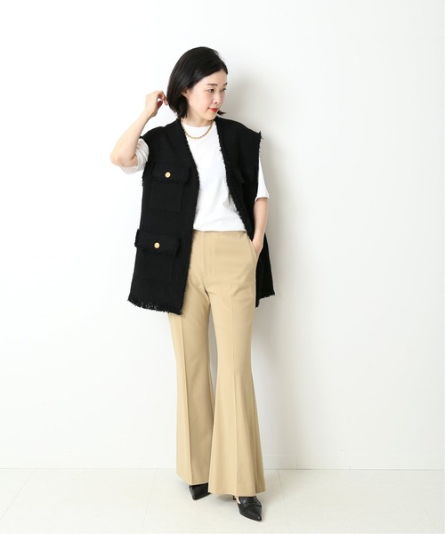 journal standard L'essage（ジャーナルスタンダードレサージュ）の「トゥルク フレアパンツ（その他パンツ・レディース・ブラック/ベージュ/グリーン・38/36）」の10枚目の写真