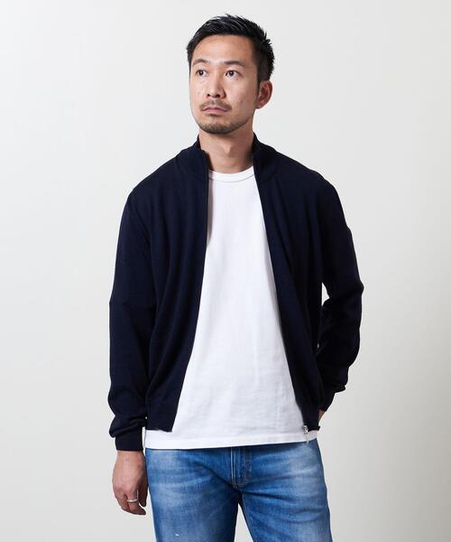 Gran Sasso（グランサッソ）の「＜Gran Sasso （グランサッソ）＞ 12ゲージ フルジップ ニット（ニット/セーター・メンズ・ブラック/ネイビー・46/48/50/52）」の3枚目の写真
