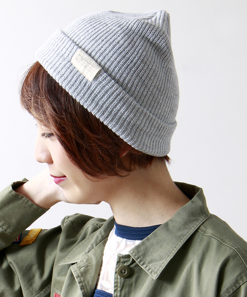 WEGO（ウィゴー）の「WEGO/カラーニットキャップ（ニットキャップ/ビーニー・メンズ・ワイン/ホワイト/ブラック/杢グレー/ブルー/ネイビー/レッド・FREE）」の4枚目の写真