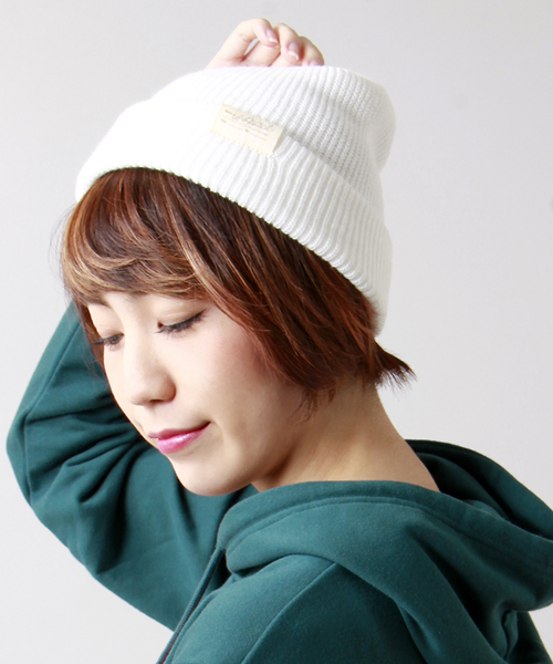 WEGO（ウィゴー）の「WEGO/カラーニットキャップ（ニットキャップ/ビーニー・メンズ・ワイン/ホワイト/ブラック/杢グレー/ブルー/ネイビー/レッド・FREE）」の2枚目の写真