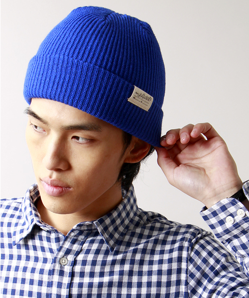 WEGO（ウィゴー）の「WEGO/カラーニットキャップ（ニットキャップ/ビーニー・メンズ・ワイン/ホワイト/ブラック/杢グレー/ブルー/ネイビー/レッド・FREE）」の6枚目の写真