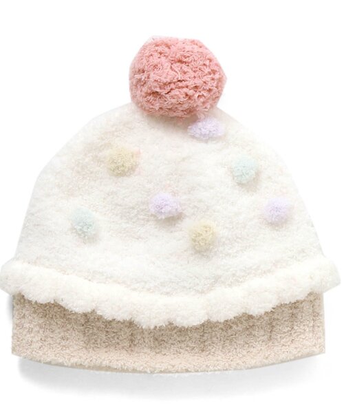 Ampersand（アンパサンド）の「ベビー帽子（女児）（その他ベビー用品・キッズ・ピンク/アイボリー・44/46/48）」の2枚目の写真
