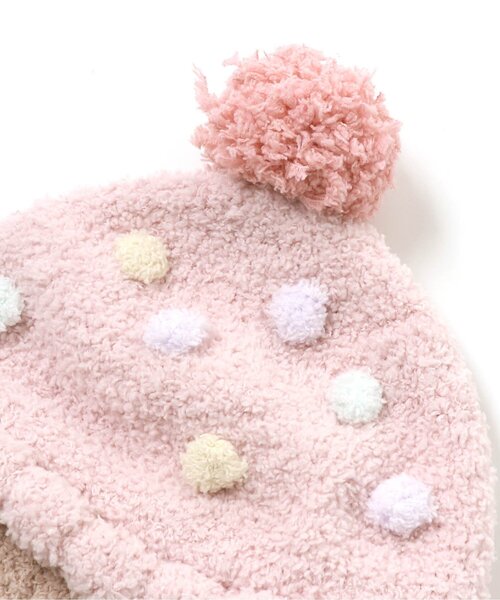 Ampersand（アンパサンド）の「ベビー帽子（女児）（その他ベビー用品・キッズ・ピンク/アイボリー・44/46/48）」の4枚目の写真