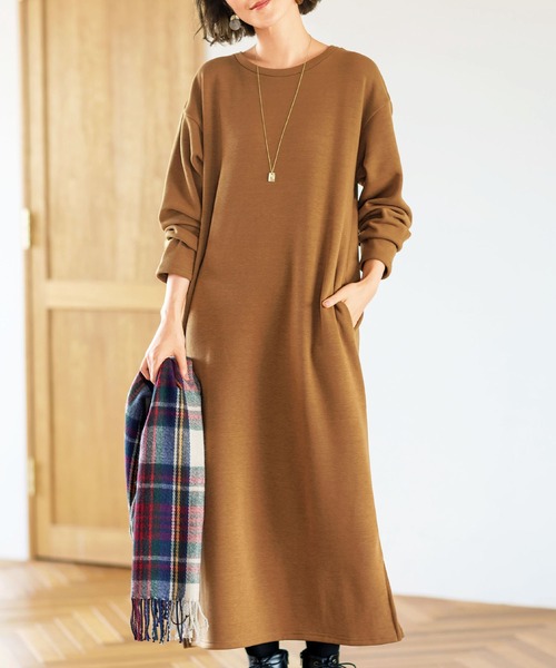 セール 21冬新着 あったか 裏ファーロングワンピース ワンピース Geera ジーラ のファッション通販 Zozotown