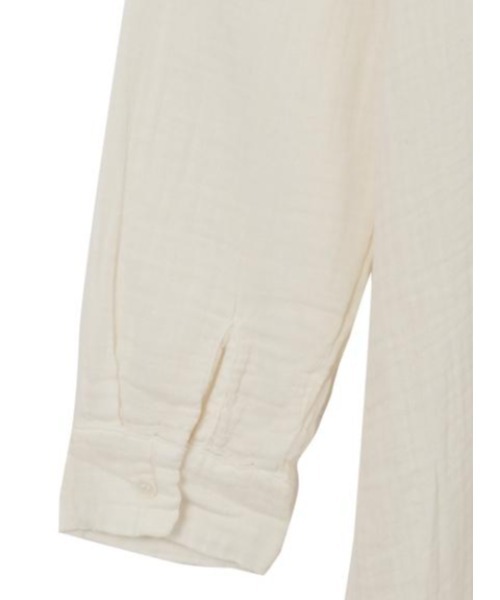 lacausa(ラコーザ)の「LACAUSA Soft Gauze Shirtdress(シャツワンピース・レディース・オフホワイト・SMALL)」の12枚目の写真