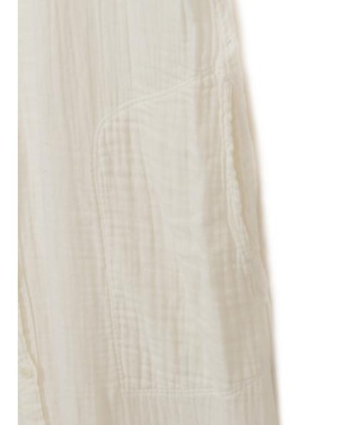 lacausa(ラコーザ)の「LACAUSA Soft Gauze Shirtdress(シャツワンピース・レディース・オフホワイト・SMALL)」の13枚目の写真