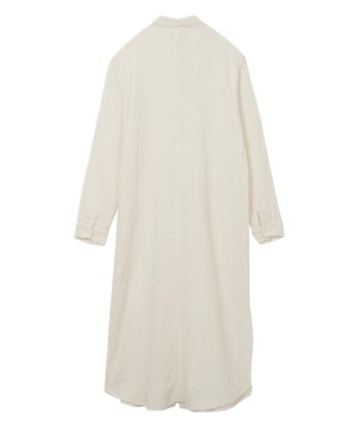 lacausa(ラコーザ)の「LACAUSA Soft Gauze Shirtdress(シャツワンピース・レディース・オフホワイト・SMALL)」の10枚目の写真