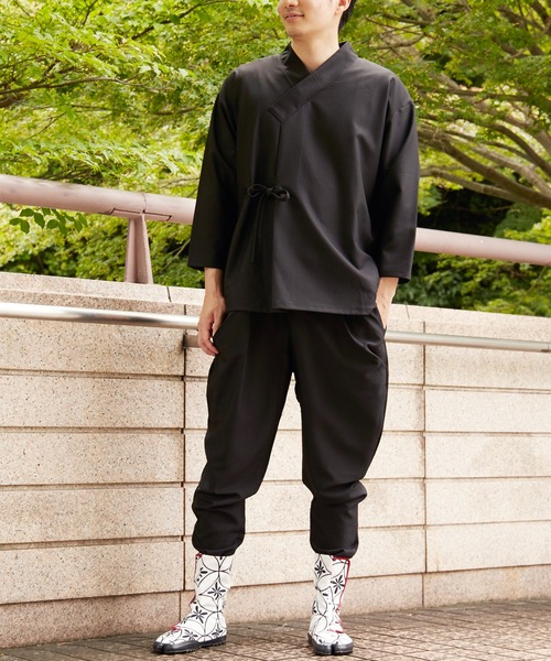 カヤ（カヤ）の「【カヤ】そぞろ日和メンズトップス（その他トップス・メンズ・ブラック/ブラウン/グレー/ベージュ・FREE）」の7枚目の写真