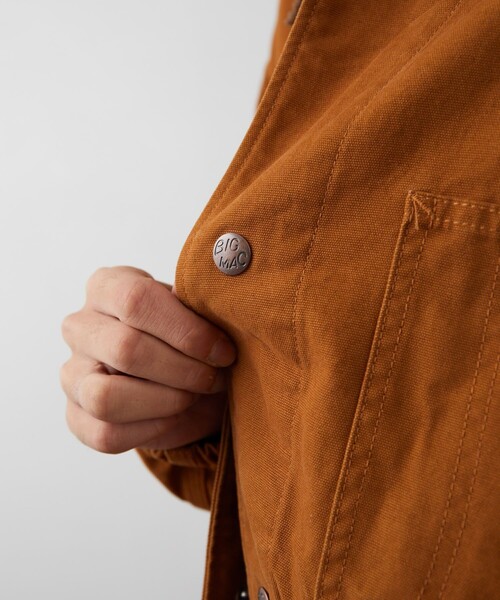 BIG MAC（ビッグマック）の「BIC MAC/ビックマック STAND COLLAR COVERALL/スタンドカラー カバーオール/コーデュロイ/ダック（ブルゾン・メンズ・チャコールグレー/ブラック/カーキ/ブラウン・MEDIUM/LARGE）」の10枚目の写真