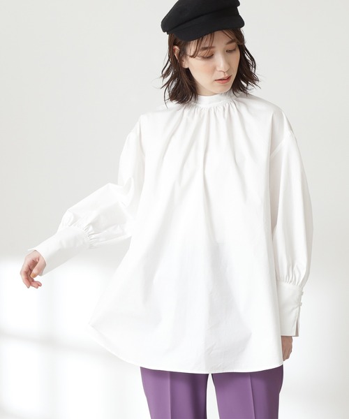 N.（N. Natural Beauty Basic）（エヌエヌナチュラルビューティーベーシック）の「◆ニットベストセット（シャツ/ブラウス・レディース・ブラック/杢グレー・MEDIUM）」の11枚目の写真