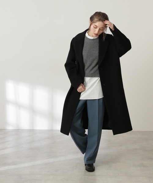 N.（N. Natural Beauty Basic）（エヌエヌナチュラルビューティーベーシック）の「◆ニットベストセット（シャツ/ブラウス・レディース・ブラック/杢グレー・MEDIUM）」の19枚目の写真