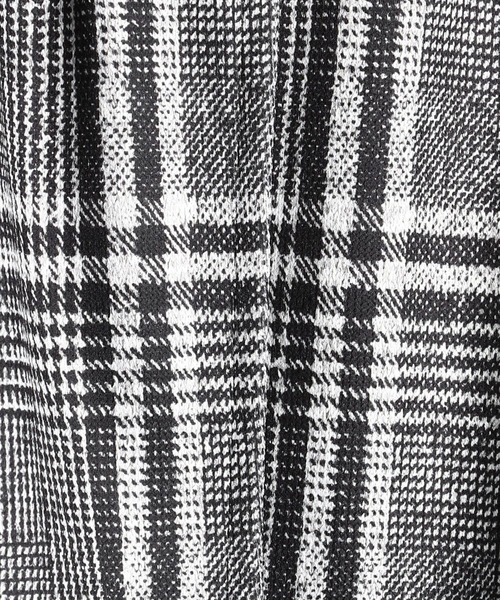 HIDEAWAYS NICOLE（ハイダウェイニコル）の「ボンディングニットアラカルトプリントスタンドコート（ダウンジャケット/コート・メンズ・チャコールグレー/グレー/グレー系その他/チェック・MEDIUM/LARGE/X-LARGE）」の10枚目の写真