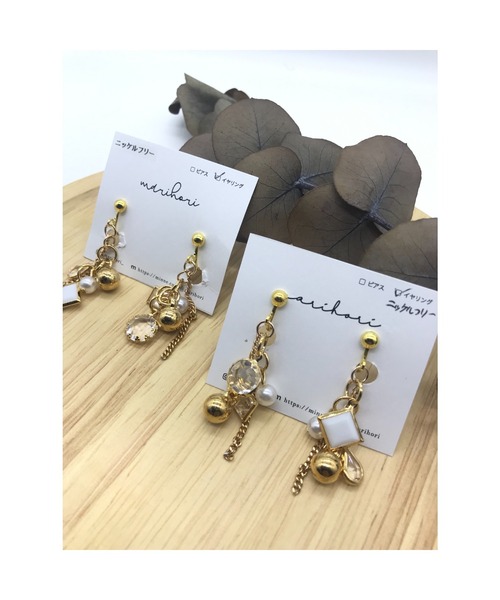tone(トーン)の「【marihori】ジャラジャラ(MA)(ピアス(両耳用)・レディース・ゴールド・FREE)」の3枚目の写真