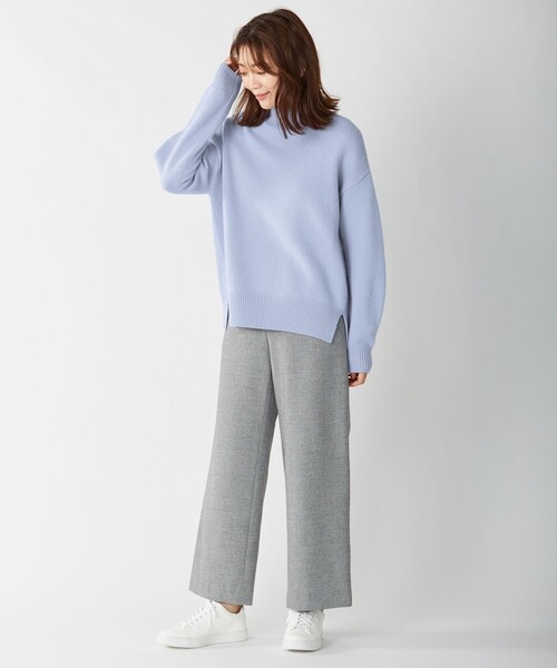 J.PRESS(ジェイプレス)の「【洗える】MERINO CASHMERE ロールネック ニット(ニット/セーター・レディース・ふじ色系/ベージュ系/アイボリー系/ピンク系/サックスブルー系・T13/T15)」の13枚目の写真