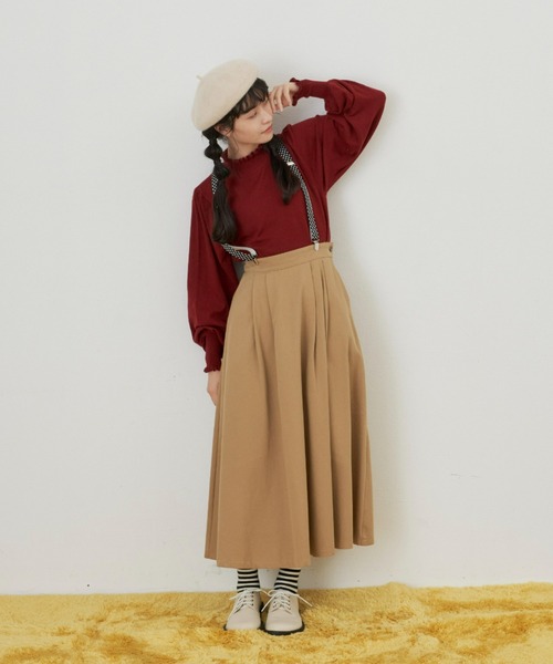 MERLOT（メルロー）の「たっぷり袖フリルニット（ニット/セーター・レディース・ブラック/ブルー/レッド/ナチュラル・FREE）」の20枚目の写真