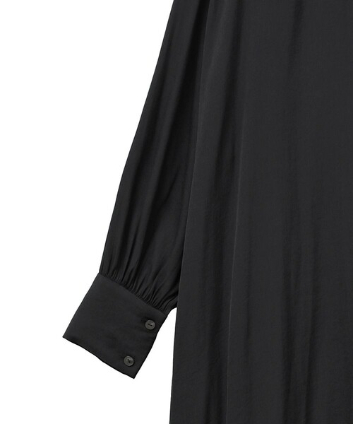 【美品】CLANE クラネ 2way ダブルフェイス ルーズワンピース 黒 S CLANE - DOUBLE FACE LOOSE ONE PIECE - ダブルフェイスルーズ