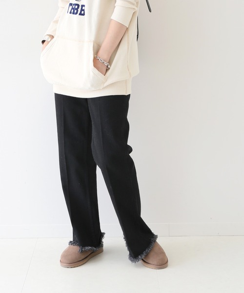 SLOBE IENA(スローブイエナ)の「【Healthy denim/ヘルシーデニム】SLOBE別注 フレアデニムパンツ◆(デニムパンツ・レディース・ホワイト/ブラック・25/24/26)」の19枚目の写真