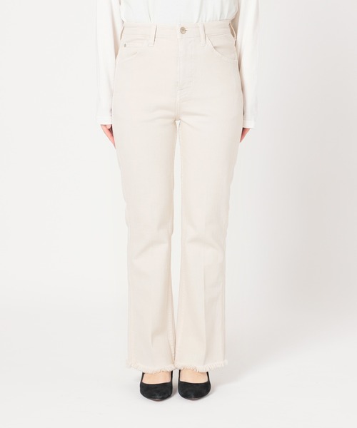 SLOBE IENA(スローブイエナ)の「【Healthy denim/ヘルシーデニム】SLOBE別注 フレアデニムパンツ◆(デニムパンツ・レディース・ホワイト/ブラック・25/24/26)」の4枚目の写真