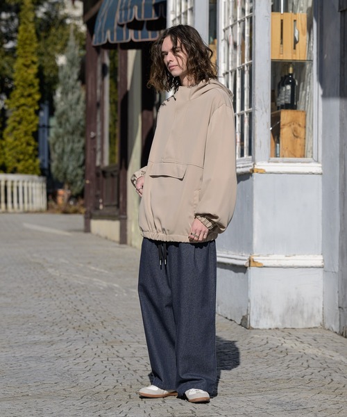 CASPER JOHN（キャスパージョン）の「Drape anorak/ドレープアノラック（その他トップス・メンズ・ブラック/ベージュ・SMALL/MEDIUM/LARGE）」の10枚目の写真