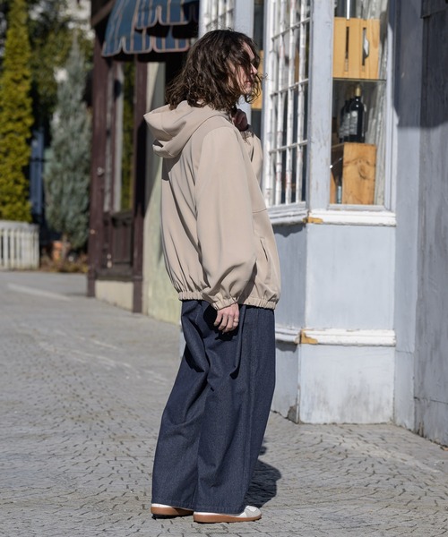 CASPER JOHN（キャスパージョン）の「Drape anorak/ドレープアノラック（その他トップス・メンズ・ブラック/ベージュ・SMALL/MEDIUM/LARGE）」の12枚目の写真
