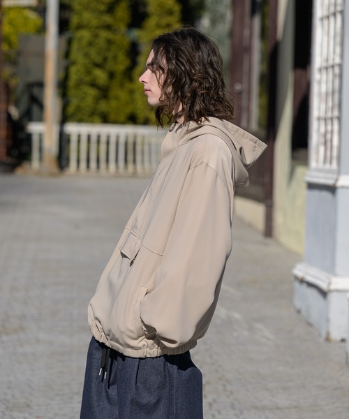 CASPER JOHN（キャスパージョン）の「Drape anorak/ドレープアノラック（その他トップス・メンズ・ブラック/ベージュ・SMALL/MEDIUM/LARGE）」の15枚目の写真